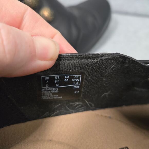 Clarks Emslie Warren Black Heeled Loafers Size 9.5 - Picture 8 of 10